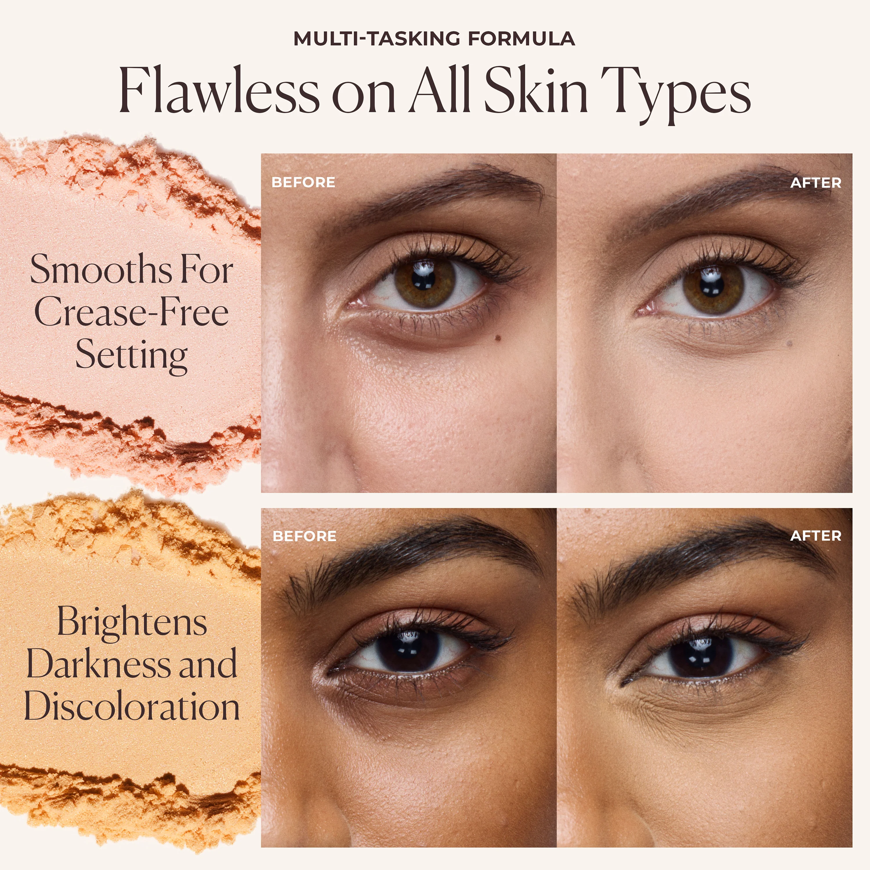 Secret Brightening Color Correcting Under Eye Setting Powder + Brush Set - Image 15
